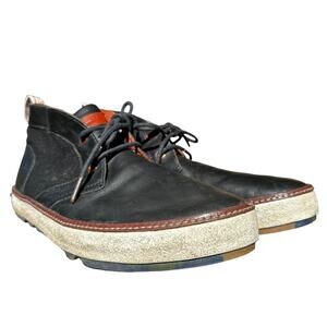 PF Flyers Chukka Boots Lace Up Streetwear Leather Suede Black Men's 13